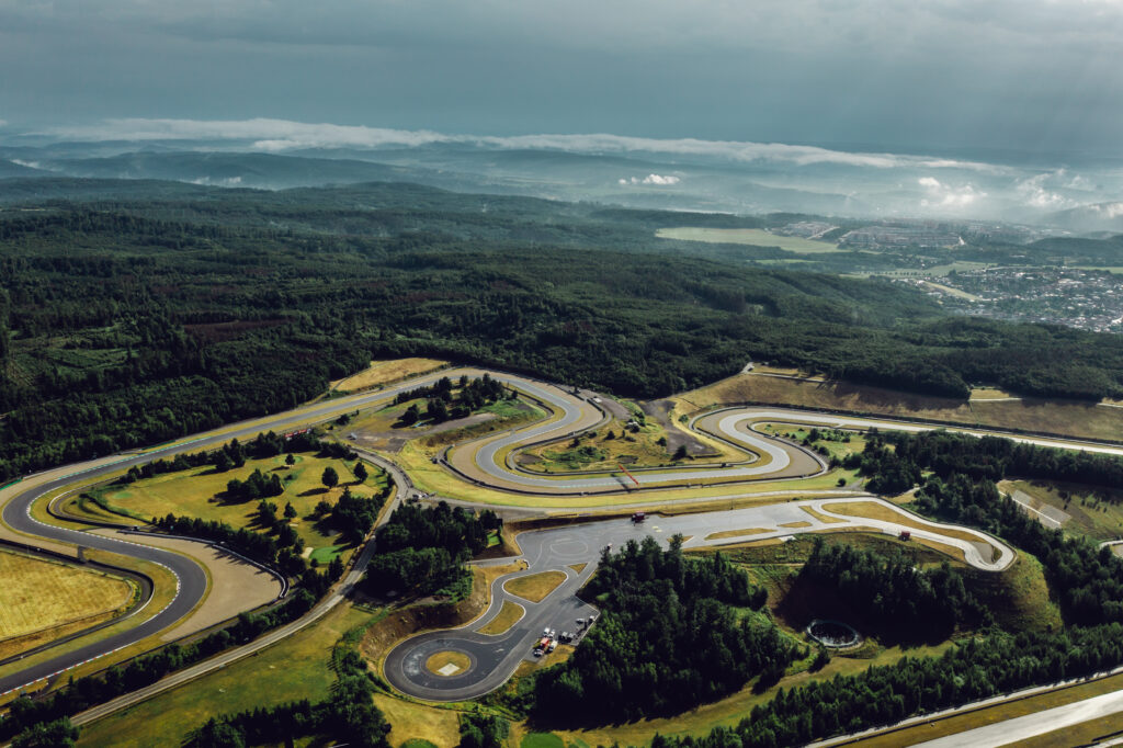 Aerial view of the Brno Autodrome