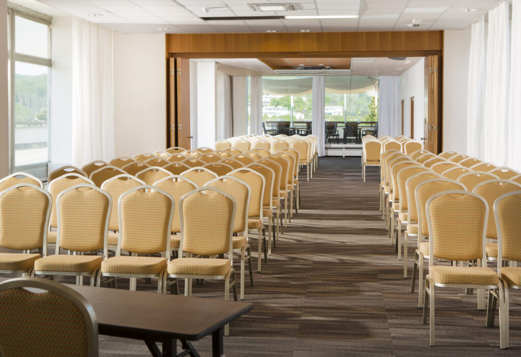 Conference room at Orea resort Santon with theater-style meeting arrangements