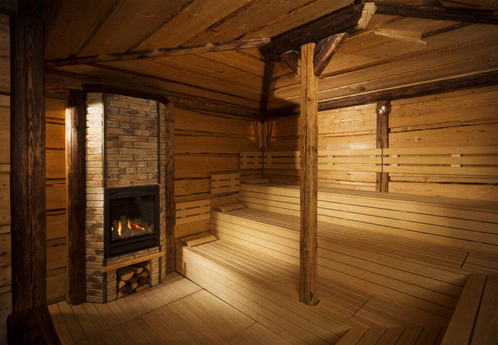 Wellness with sauna in Orea resort Santon