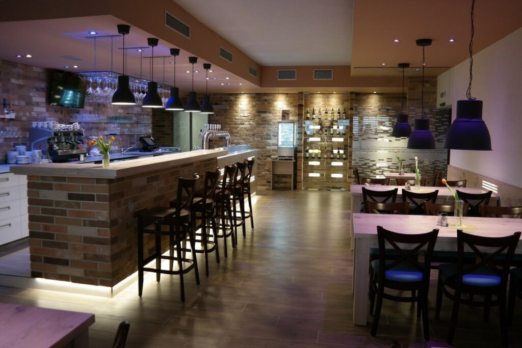 Restaurace a bar v hotelu Panorama